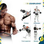 Barra Mancuernas Pesas Curl Bar Ez