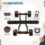 Rueda Abdominal Estabilizadora Pro 4 Ruedas
